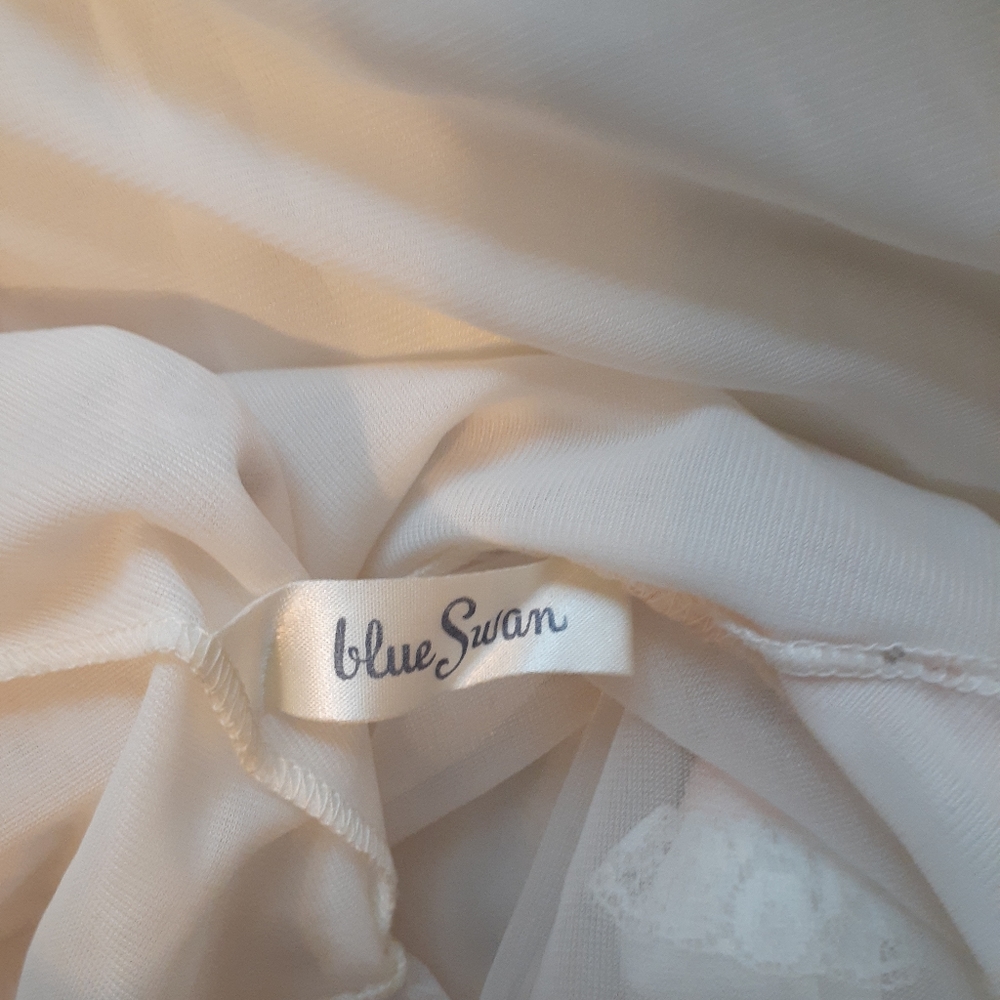 Vintage 1940's 1950's Dressing Gown Sheer Lingeri… - image 5